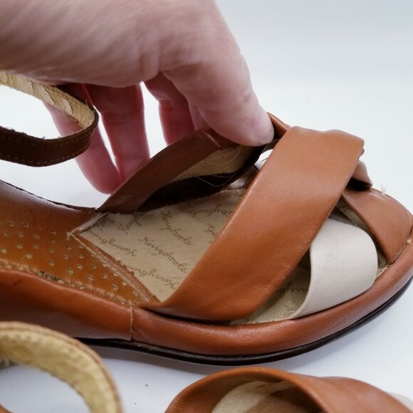 60s Vintage Kerrybrooke Strappy Wedge - Size 5.5 - Wounded but Wonderful - Picture 6 of 7